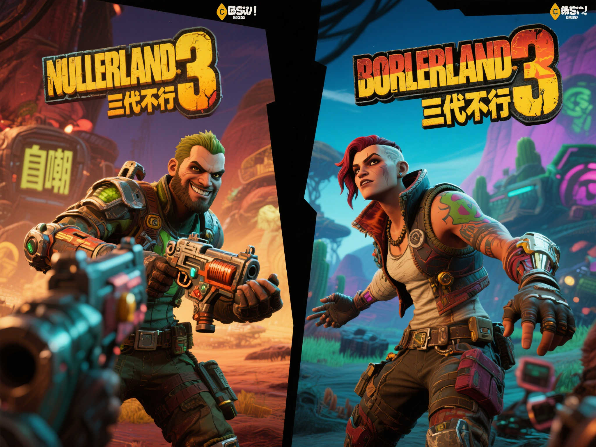 《无主之地》官方幽默调侃:二代完胜三代! 《无主之地》官方幽默调侃:二代完胜三代!